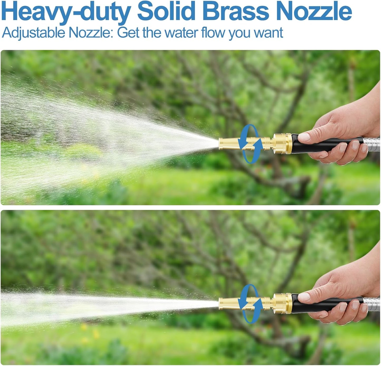 304 Stainless Steel Heavy Duty Flexible Water Pipe with Rubber Grip