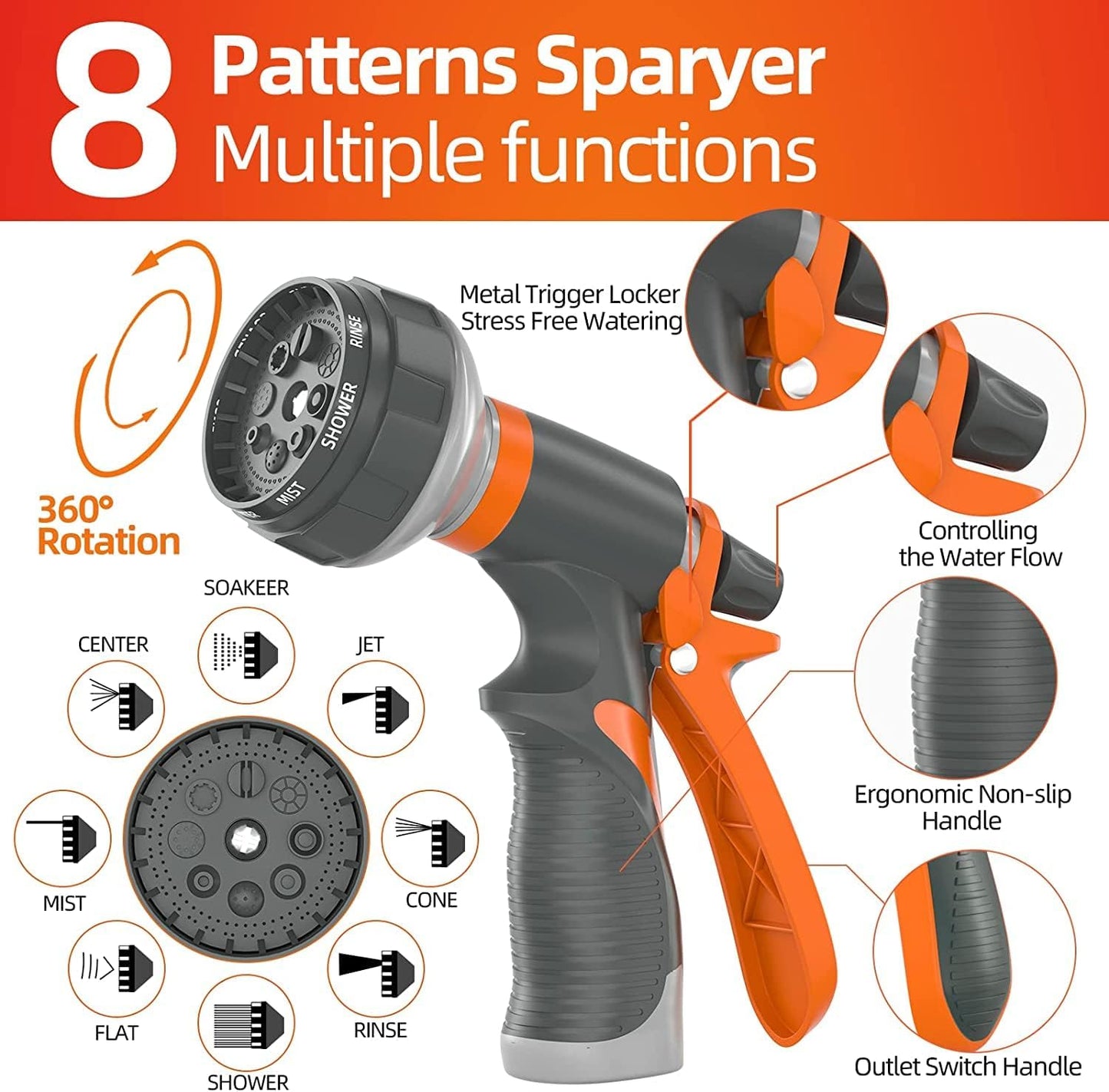 3/4 in x 50 ft Flexible and Lightweight Water Hose