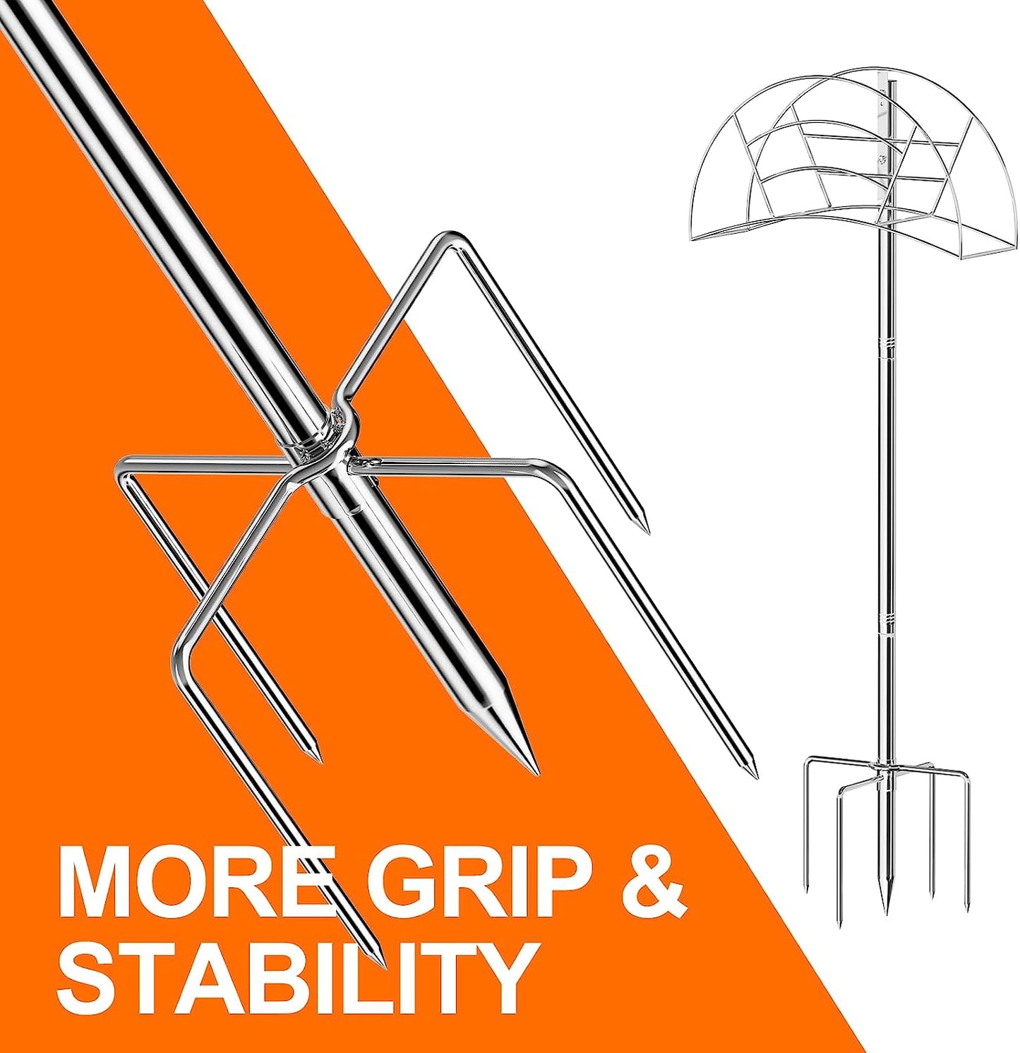 Stainless Steel Metal Garden Hose Rack