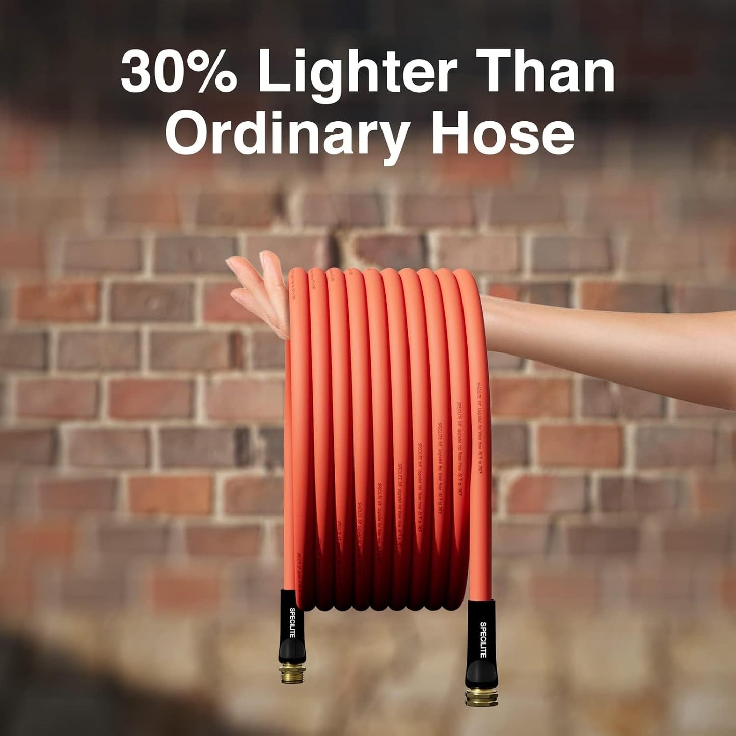 3/4" Hot/Cold Garden Water Hose , -50℉-190℉, Flexible & Lightweight, 25/50/75/100/150 Ft