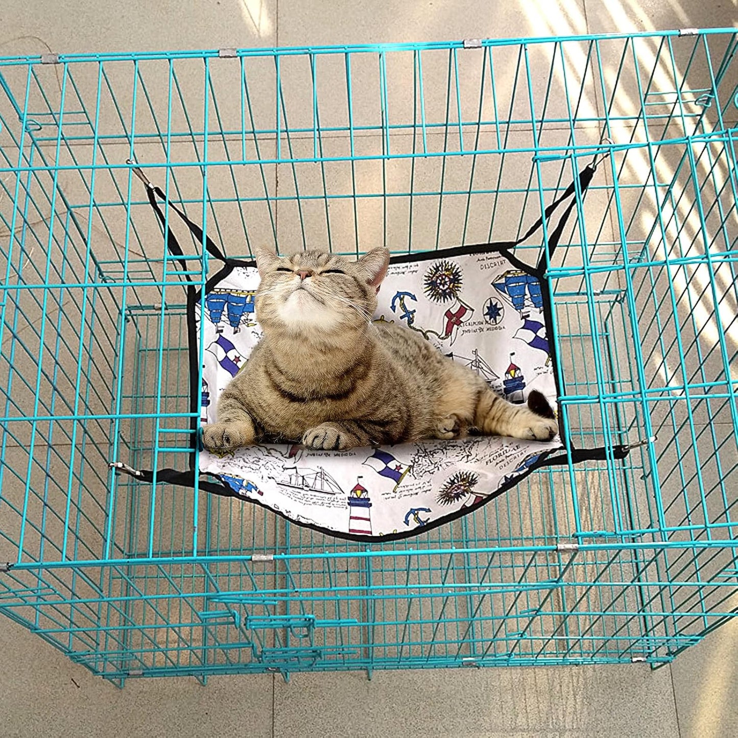 QOOLFOTO 5 Pcs Pet Hammock for Cage Hanging Pet Hammock Bed