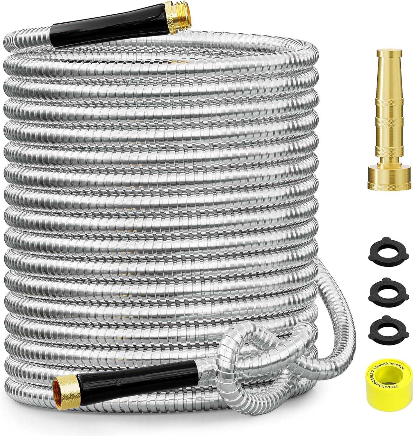 304 Stainless Steel Heavy Duty Flexible Water Pipe with Rubber Grip