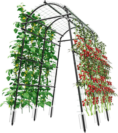 Garden Arch Trellis 88.58" Extra Tall for Climbing Plants Outdoor