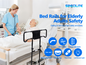 SPECILITE Bed Rails for Elderly Adults Safety, Adjustable Bed Assist Rail for Seniors, Grab Bar Bed Handrails with Storage Pocket, Motion Sensor Light, Fits King, Queen, Full, Twin, Black