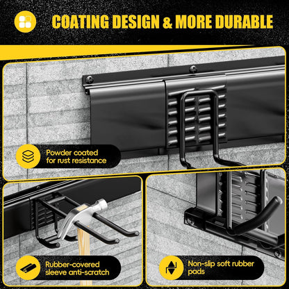 Garage Storages Tool Organizers, Wall Mount Garden Sturdy Rack 48 Inches