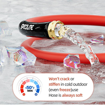 5/8" Hot/Cold Short Leader Garden Water Hose, -50℉-190℉, Flexible & Lightweight，5/10/15 Ft