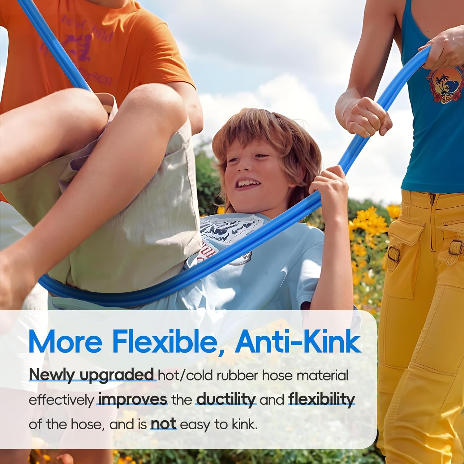 5/8 in Hot/Cold Garden Water Hose , -50℉ To 190℉, Heavy Duty, Flexible, 25/50/75/100 Ft