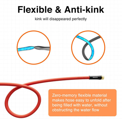 5/8" Hot/Cold Short Leader Garden Water Hose, -50℉-190℉, Flexible & Lightweight，5/10/15 Ft