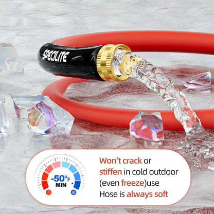 3/4" Hot/Cold Short Leader Garden Water Hose With 3/4" Brass Fittings, -50℉-190℉, Flexible & Lightweight, 5/10/15 Ft