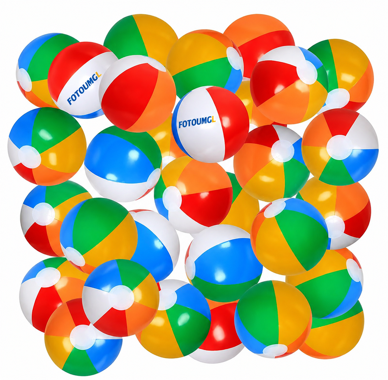 FOTOUMGL 30 Pack Beach Balls Bulk