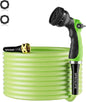 1/2 In Flexible Garden Water Hose , Heavy Duty, Lightweight and Leak-Proof，25/50/75/100 Ft