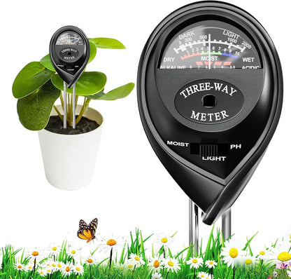 3-in-1 Plant Soil Tester, Indoor & Outdoor Use