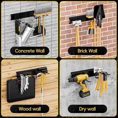 Garage Storages Tool Organizers, Wall Mount Garden Sturdy Rack 48 Inches