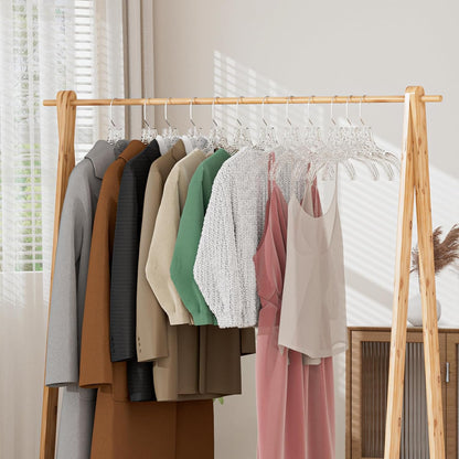 Clear Plastic Hangers 12 Pack, Durable Crystal Heavy Duty Clothes Hangers with Non-Slip Notches & 360° Swivel Hook, Space Saving, Ideal for Coats, Suits, Dresses, Shirts